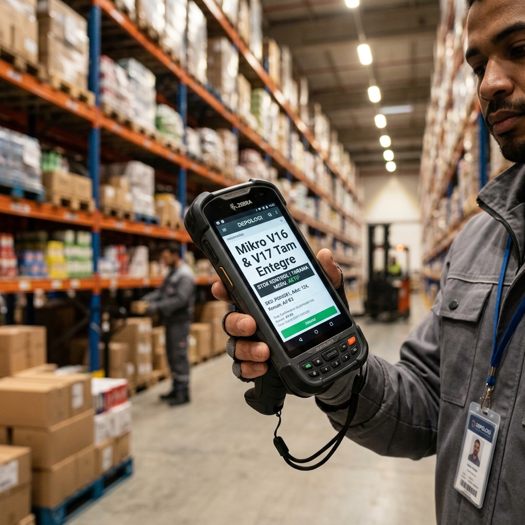 Mikro Android El Terminali V16 V17 Entegre